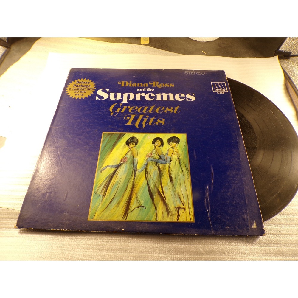 Diana Ross and the Supremes Greatest Hits 2 LP Vinyl Motown 2663 1967 Stereo 12"